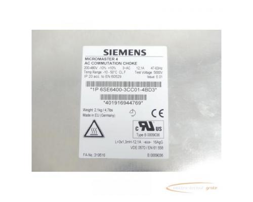 Siemens 6SE6400-3CC01-4BD3 MICROMASTER 4 Kommutierungsdrossel SN:319516 - Bild 4