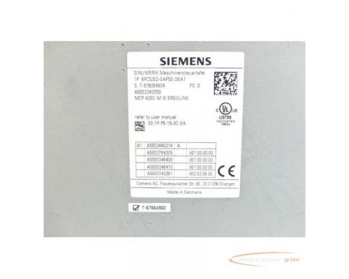 Siemens 6FC5303-0AF50-3BA1 Maschinensteuertafel MCP 429C-M IE SN:T-E76084904 - Bild 5