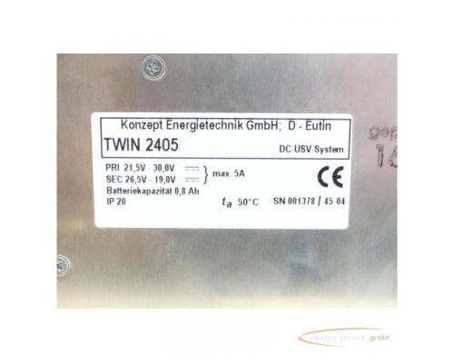 Konzept Energietechnik TWIN 2405 DC-USV System SN:001378/4504 - Bild 4