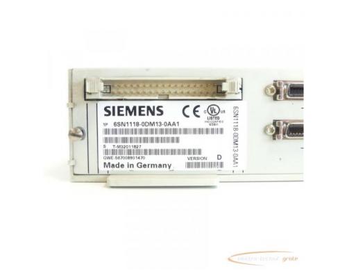 Siemens 6SN1118-0DM13-0AA1 Regelungseinschub Version: D SN:T-M32011827 - Bild 5