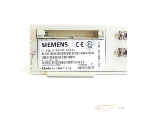 Siemens 6SN1118-0DM13-0AA1 Regelungseinschub Version: C SN:T-L12017596 - Bild 5