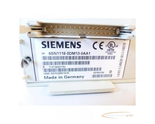 Siemens 6SN1118-0DM13-0AA1 Regelungseinschub SN:T-V72037751 Version D - Bild 5