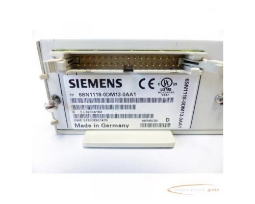 Siemens 6SN1118-0DM13-0AA1 Regelungseinschub SN:T-L62004182 Version D - Bild 5