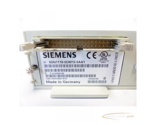 Siemens 6SN1118-0DM13-0AA1 Regelungseinschub SN:T-U12000190 Version D - Bild 5
