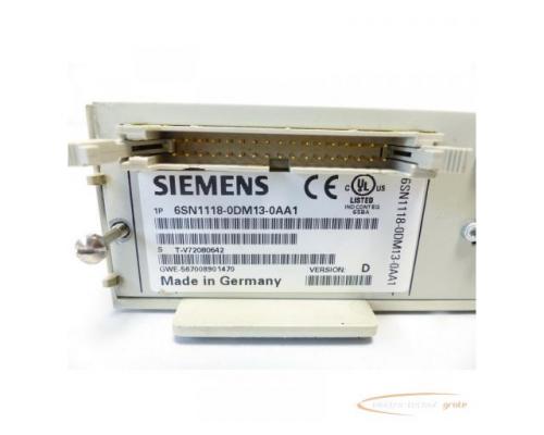 Siemens 6SN1118-0DM13-0AA1 Regelungseinschub SN:T-V72080642 Version D - Bild 5