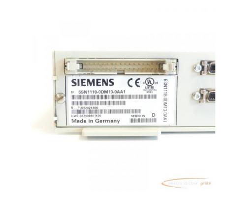 Siemens 6SN1118-0DM13-0AA1 Regelungseinschub Version: D SN:T-K52024499 - Bild 5