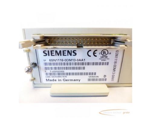 Siemens 6SN1118-0DM13-0AA1 Regelungseinschub SN:T-U52020353 Version D - Bild 5