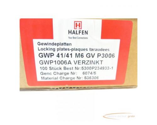 Halfen GWP 41/41 M6 GV P3006 verzinkt VPE 100 Stück ungebraucht - Bild 2