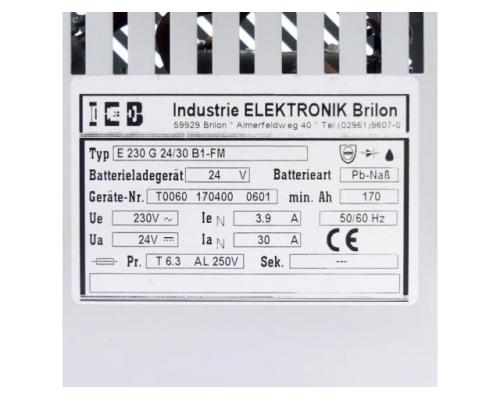 Batterieladegerät E 230 G 24/30 B1-FM - Bild 2