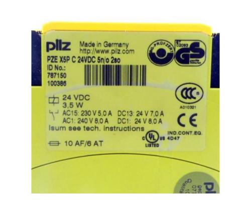 Sicherheitsschaltrelais PZE X5P C 24VDC 5n/o 2so 7 - Bild 2