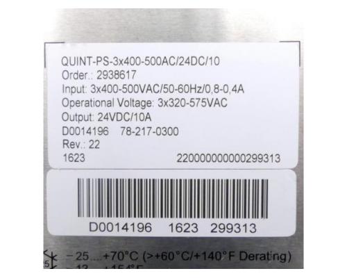Stromversorgung QUINT-PS-3x400-500AC/24DC/10 29386 - Bild 2