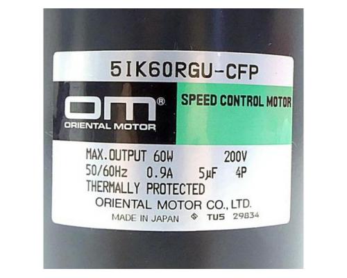 Speed Control Motor 5IK60RGU-CFP - Bild 2