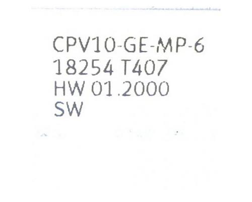 Elektrik-Anschaltung CPV10-GE-MP-6 18254 - Bild 2