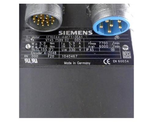 SIMOTICS Synchronservomotor 1FT6044-4AK71-3EA1 - Bild 2