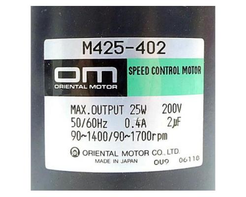 Speed Control Motor M425-402 - Bild 2