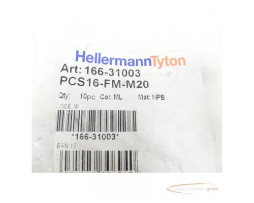 HellermannTyton PCS16-FM-M20 Verschraubung 166-31003 VPE 10 St. ungebraucht! - Bild 2