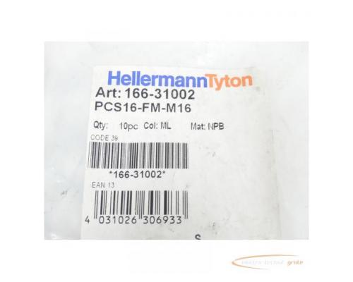 HellermannTyton PCS16-FM-M16 Verschraubung 166-31002 VPE 10St ungebraucht - Bild 2