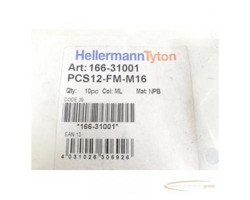 HellermannTyton PCS12-FM-M16 Verschraubung 166-31001 VPE 10St ungebraucht - Bild 2