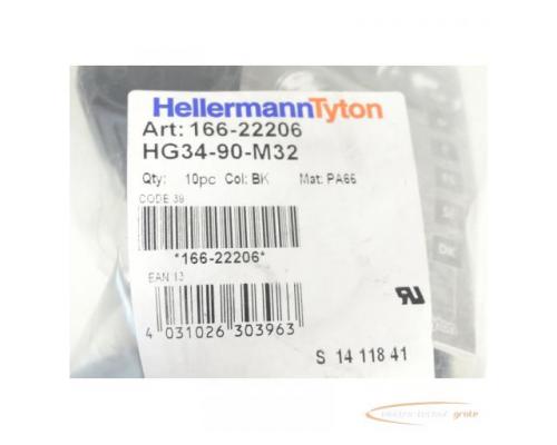 HellermannTyton HG34-90-M32 Schlauchverschraubung 166-22206 VPE 10 ungebraucht - Bild 2