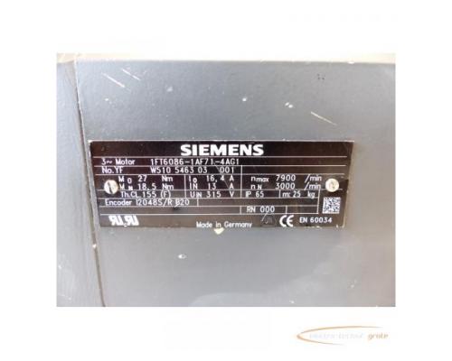 Siemens 1FT6086-1AF71-4AG1 Permanent-Magnet-Motor SN:YFW510546303001 - Bild 4