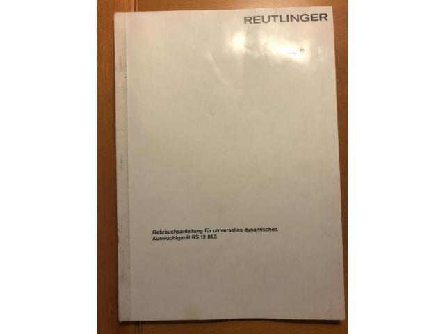 Reutlinger Auswuchtgerät RS 12 863 - 4