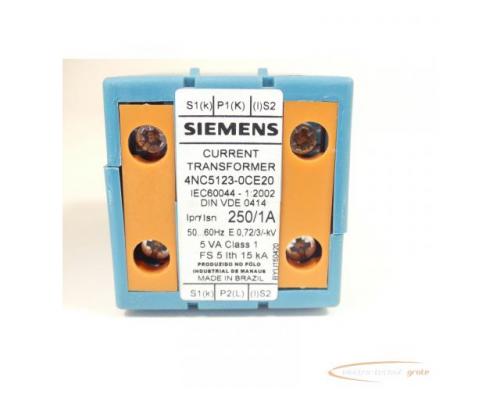 Siemens 4NC5123-0CE20 Stromwandler 250/1A 5VA - ungebraucht! - - Bild 3