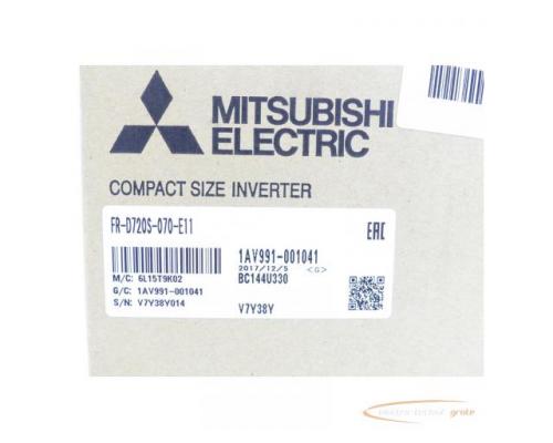 Mitsubishi FR-D720S-070 - E11 Frequenzumrichter SN:V7Y38Y014 - ungebraucht! - - Bild 3