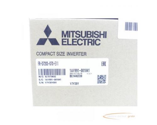 Mitsubishi FR-D720S-070 - E11 Frequenzumrichter SN:V7Y38Y091 - ungebraucht! - - Bild 3
