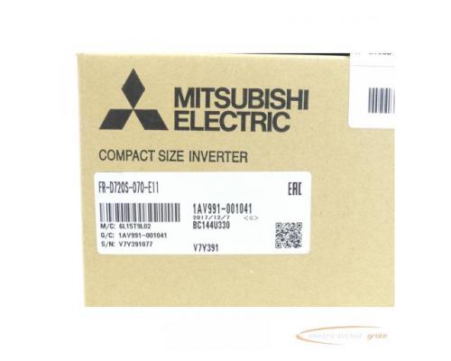 Mitsubishi FR-D720S-070-E11 Frequenzumrichter SN:V7Y391077 - ungebraucht! - - Bild 3