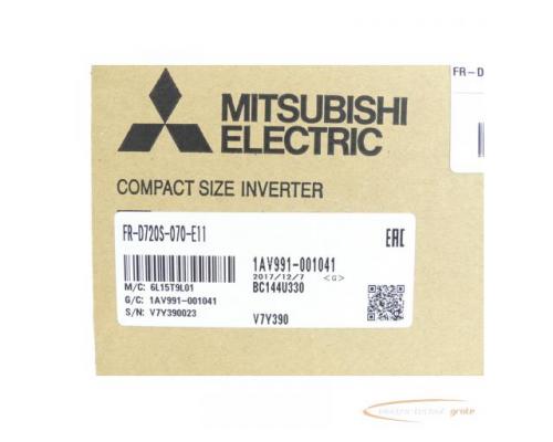 Mitsubishi FR-D720S-070-E11 Frequenzumrichter SN:V7Y390023 - ungebraucht! - - Bild 3
