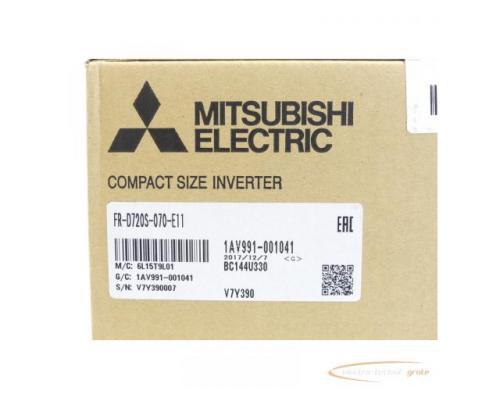 Mitsubishi FR-D720S-070-E11 Frequenzumrichter SN:V7Y390007 - ungebraucht! - - Bild 3