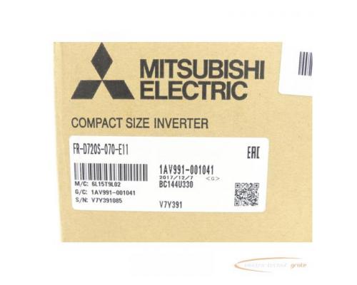 Mitsubishi FR-D720S-070-E11 Frequenzumrichter SN:V7Y391085 - ungebraucht! - - Bild 3