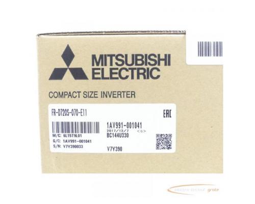 Mitsubishi FR-D720S-070-E11 Frequenzumrichter SN:V7Y390033 - ungebraucht! - - Bild 3