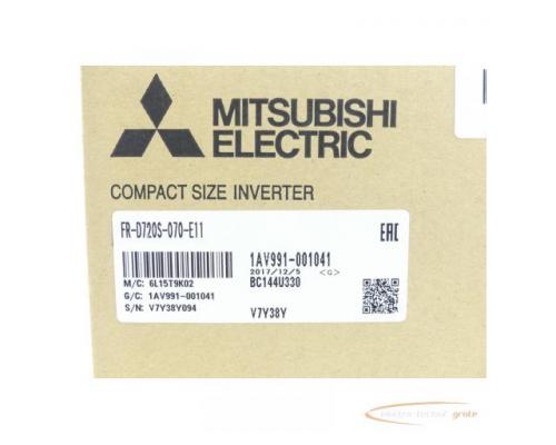 Mitsubishi FR-D720S-070-E11 Frequenzumrichter SN:V7Y38Y094 - ungebraucht! - - Bild 3