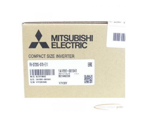 Mitsubishi FR-D720S-070-E11 Frequenzumrichter SN:V7Y38Y045 - ungebraucht! - - Bild 3