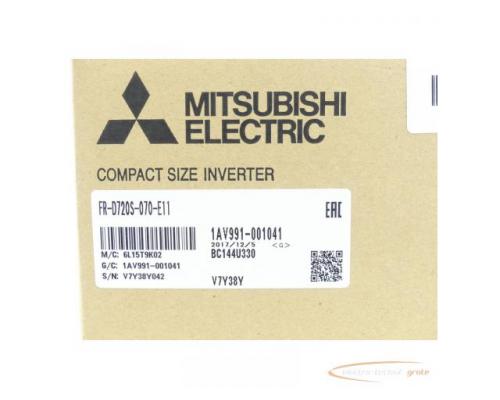 Mitsubishi FR-D720S-070-E11 Frequenzumrichter SN:V7Y38Y042 - ungebraucht! - - Bild 3