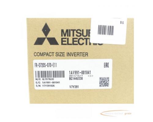 Mitsubishi FR-D720S-070-E11 Frequenzumrichter SN:V7Y391026 - ungebraucht! - - Bild 3