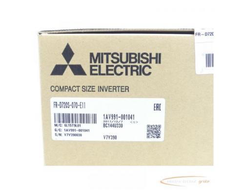 Mitsubishi FR-D720S-070-E11 Frequenzumrichter SN:V7Y390030 - ungebraucht! - - Bild 3