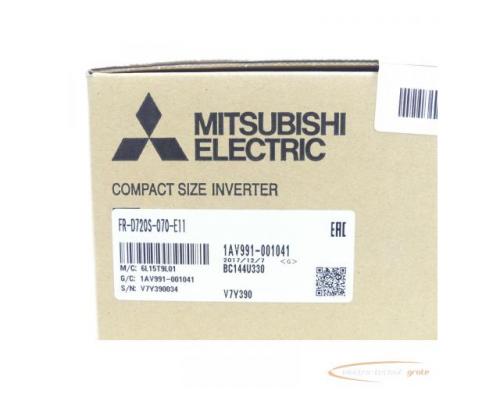 Mitsubishi FR-D720S-070-E11 Frequenzumrichter SN:V7Y390034 - ungebraucht! - - Bild 3