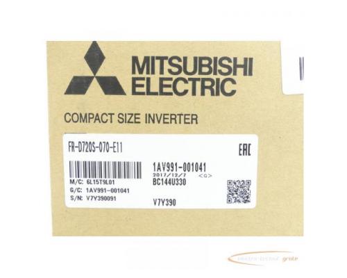 Mitsubishi FR-D720S-070-E11 Frequenzumrichter SN:V7Y390091 - ungebraucht! - - Bild 3