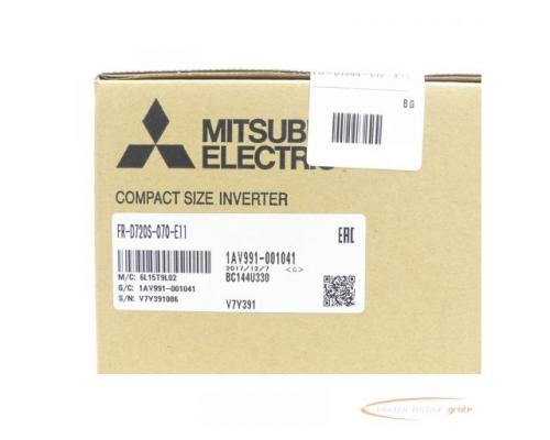 Mitsubishi FR-D720S-070-E11 Frequenzumrichter SN:V7Y391086 - ungebraucht! - - Bild 3