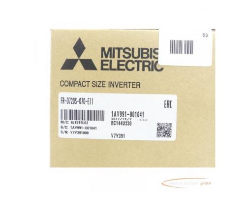 Mitsubishi FR-D720S-070-E11 Frequenzumrichter SN:V7Y391008 - ungebraucht! - - Bild 3