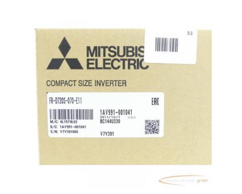 Mitsubishi FR-D720S-070-E11 Frequenzumrichter SN:V7Y391065 - ungebraucht! - - Bild 3