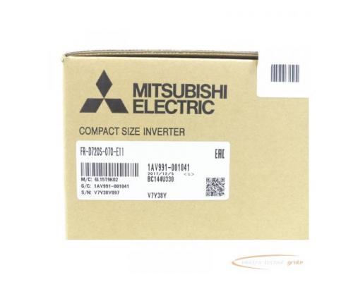Mitsubishi FR-D720S-070-E11 Frequenzumrichter SN:V7Y38Y097 - ungebraucht! - - Bild 3