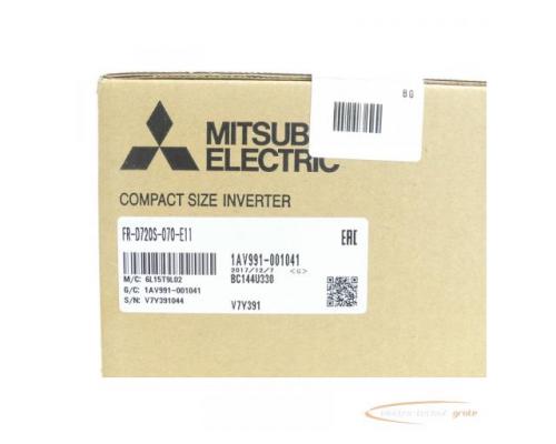 Mitsubishi FR-D720S-070-E11 Frequenzumrichter SN:V7Y391044 - ungebraucht! - - Bild 3