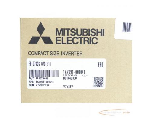 Mitsubishi FR-D720S-070-E11 Frequenzumrichter SN:V7Y38Y070 - ungebraucht! - - Bild 3