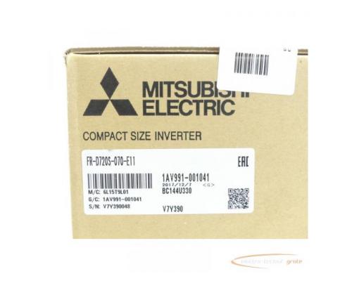 Mitsubishi FR-D720S-070-E11 Frequenzumrichter SN:V7Y390048 - ungebraucht! - - Bild 3