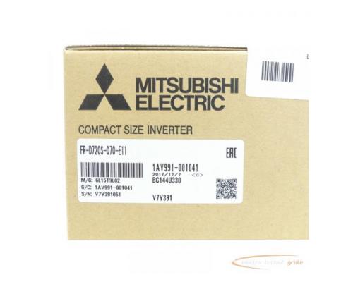 Mitsubishi FR-D720S-070-E11 Frequenzumrichter SN:V7Y391051 - ungebraucht! - - Bild 3