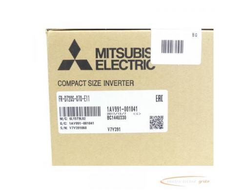 Mitsubishi FR-D720S-070-E11 Frequenzumrichter SN:V7Y391060 - ungebraucht! - - Bild 3