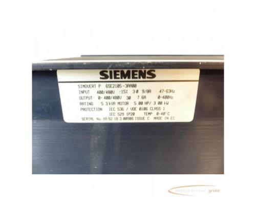 Siemens Simovert P 6SE2105-3AA00 SN:XA9218300906 - Bild 4